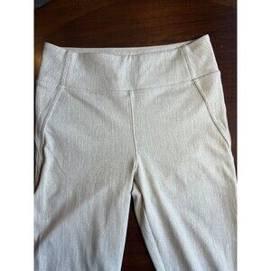 Athleta Size S Delancey Skyline Textured Tight Cream Leggings workout Athletic